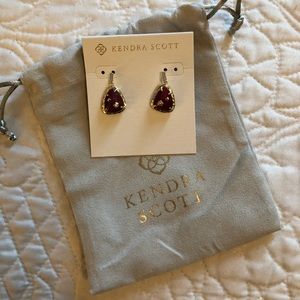 Kendra Scott Asher Drop Earrings in Red
